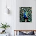 thumbnail image 3 of COMIO Bedroom Decor Wall Art Peacock Picture Canvas Print Artwork Canvas Print for Wall Decor for Bathroom Aesthetic for Kitchen Office, 3 of 4