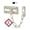 7.79″ Chain Length - Satin Nickel, variant on Door Chain Lock 7.79″ Chain Length - Black Steel Security Guard
