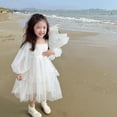 thumbnail image 5 of LOVEBAY Toddle Girl Party Wedding White Puffy Princess Dress 1-5T, 5 of 8