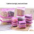 thumbnail image 6 of 17pcs/set Refrigerator Food Container Plastic Microwave Food Storage Box Kitchen Lunch Organizer Kitchen Assosseries Dropping Red, 6 of 9