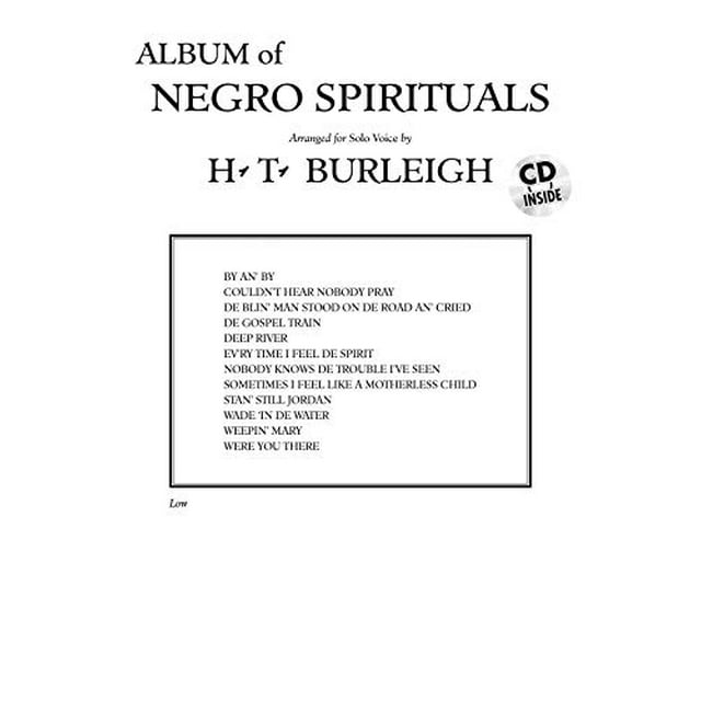 Album of Negro Spirituals : Low Voice, Book and CD