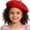 Solid Red, variant on Toddler-Boys French Berets Mime-Hats Wool-Blend Artist-Beanie-Cap Warm Painter-Hat 4-8T Unsex-Babies-Girls Fancy-Party