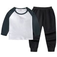 thumbnail image 2 of Girls Boys Long Sleeved Trousers Suit Warm Solid Color Girls Suit Back-To-School Pajamas & Dailywear Set 6-12 Months 12-24 Months 2T 3T 4T 5T 6T Set 9-10 Years, 2 of 4