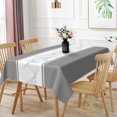 thumbnail image 6 of Nanqianyi Waterproof Rectangle Tablecloth for Kitchen Dining Room,Grey Abstract Line,70x52 Inch, 6 of 6