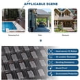 thumbnail image 7 of Gotland Outdoor Patio Furniture Set 14 Pieces Sectional Rattan Sofa Set PE Rattan Wicker Patio Conversation Set with Seat Cushions and Tempered Glass Table,navy blue, 7 of 7