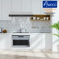 thumbnail image 2 of Awoco 36 Inch Stainless Steel Under Cabinet 6 Speeds 900 CFM Range Hood with Tempered Glass Touch Panel, 2 of 7