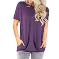 thumbnail image 1 of Nuoqisi Hauts à Manches Courtes pour Femmes T-Shirts d'Été Col Rond Mode Décontractée T-Shirt Basique T-Shirts Surdimensionnés Hauts d'Été Printemps Décontracté Coupe Ample Entraînement Manches Courtes 2026 Vacances à la Plage, 1 of 8