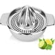 thumbnail image 1 of Manual Stainless Steel Citrus Juicer - Orange Juicer, Lemon Juicer, Orange Juice, Dishwasher Safe for Oranges, Lemons, Limes, 1 of 5