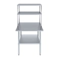 thumbnail image 2 of 36" Long x 30" Deep" Stainless Steel Work Table With 18" Wide Double Tier Overshelf | Metal Kitchen Prep Table & Shelving Combo, 2 of 9