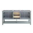 thumbnail image 4 of Fresca Manchester 72" Double Sinks Traditional Wood Bathroom Cabinet in Gray, 4 of 4