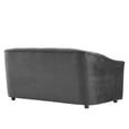 thumbnail image 2 of Modway Announce Performance Velvet Channel Tufted Loveseat in Charcoal, 2 of 8