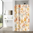 thumbnail image 4 of Stall Shower Curtain 36Wx72HInch, Retro Rainbow Mushroom Shower Curtain Set, Boho Colorful Floral Shower Curtain with Hooks,Water Resistant Polyester Fabric for Bathroom Decor, 4 of 4