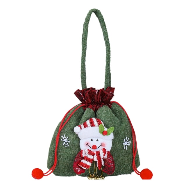 Holiday Party Drawstring Bags for Festive Celebrations and Present Wrapping Elegant Design