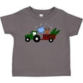 thumbnail image 3 of Inktastic Plaid Christmas Tractor with Cute Reindeer Boys or Girls Toddler T-Shirt, 3 of 5