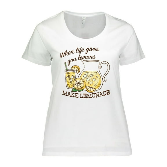 Inktastic When Life Gives You Lemons, Make Lemonade Women's Plus Size T-Shirt