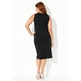 thumbnail image 2 of Catherines Women's Plus Size Ponte Sleeveless Shift Dress, 2 of 4