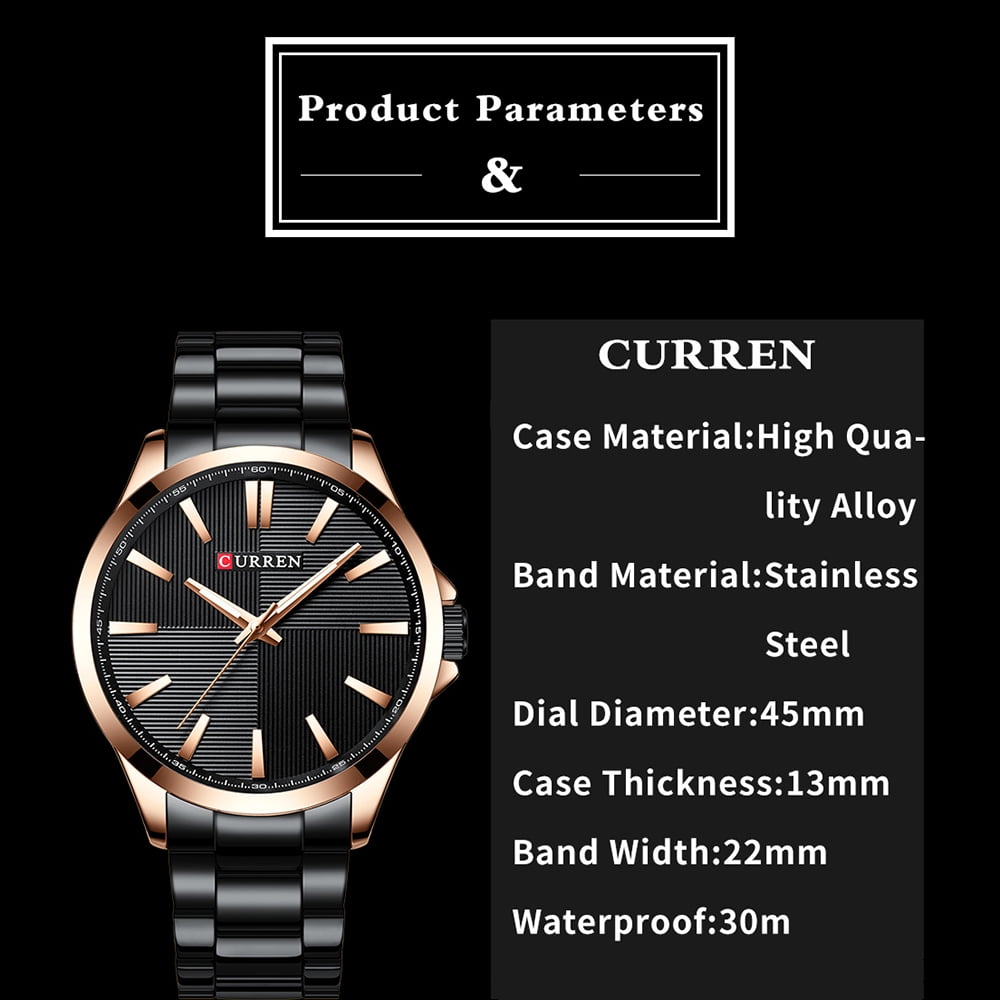 Curren *出品 CURREN 8322 Man Business Quartz Watch Male Sport Wristwatch Man