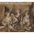 thumbnail image 3 of Jacob Jordaens 22x20 Black Modern Framed Museum Art Print Titled - ‘It is Good Candles Which Light the Way’ (1640s), 3 of 5