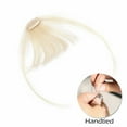 thumbnail image 2 of Benehair Thin Air Bangs Fringe Clip In 100% Real Remy Human Hair Extensions Hiarpiece Invisible Front Hair Piece Women Blonde US, 2 of 6