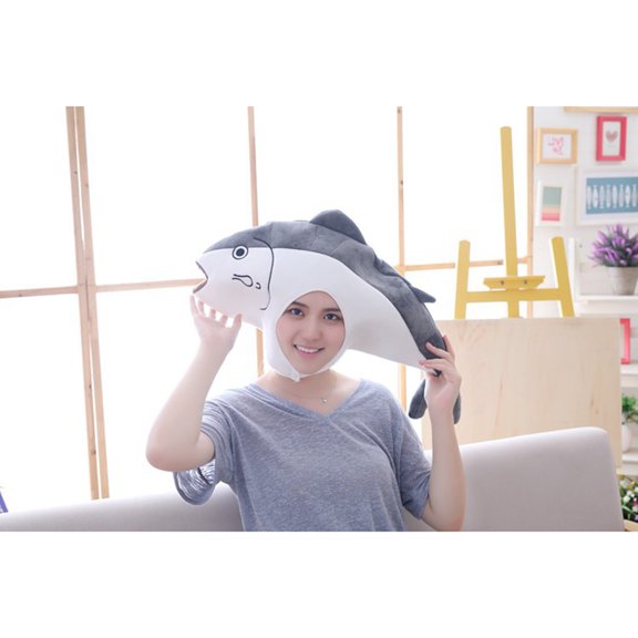 SOPOTUTU Plush Sea Creature Hat Adjustable Headwear for Cosplay and Costume Parties 1 Piece