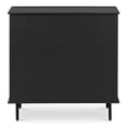 thumbnail image 4 of Moe's Home Collection Reagan 3 Drawer Nightstand Black Wood Nightstands, 4 of 6