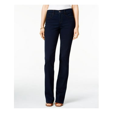 STYLE & COMPANY Womens Blue Straight leg Jeans Petites Size: 6 Short