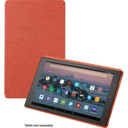 Amazon - Folio Case for Amazon Fire HD 10 (7th Generation) - Punch Red