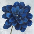 thumbnail image 2 of Nan 26x26 Gold Ornate Wood Framed with Double Matting Museum Art Print Titled - Indigo Dahlia, 2 of 4
