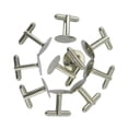 thumbnail image 1 of 4x10 Uds. Gemelos De Base De Ajuste En Blanco, Gemelos Formales De Boda DIY De Plata Sunnimix Base de gemelos, 1 of 6
