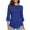 Blue, variant on Xunlbb Womens Plus Size Shirts Tops Women's Short Sleeves 3/4 Sleeves Casual Tops Pullover Blouse T-shirt Womens Trendy Tops, S-3XL
