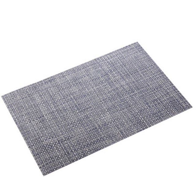 CAROOTU 6PCS Napperons Résistant à la Chaleur Résistant aux Taches Antidérapants Lavables Tapis de Table Carrés PVC Sets de Table