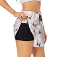 thumbnail image 2 of Haiem Cute Panda Women's 2 in 1 Running Shorts - Lightweight Athletic Workout Gym Yoga Breathable Sports Shorts Liner with Phone Pockets-, 2 of 9