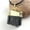 White Gold Color, variant on Natural Black Tourmaline Rough Unshaped Pendant Necklace
