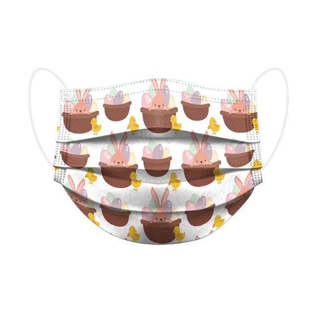 Kid's Kn95 Mask Protection 3 Layer Cartoon Mascarilla desechable Happy Easter Rabbit 50/100/200pcs XianweiShao 8390614990388