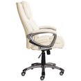 thumbnail image 3 of Scranton & Co Executive Faux Leather Office Swivel Chair in Ivory, 3 of 12