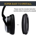 thumbnail image 5 of SOULWIT Protein Leather Earpads Cushions for Bose Headphones, Replacement Ear Pads for Bose QuietComfort 15 QC15 QC25 QC2 QC35/Ae2 Ae2i Ae2w/SoundTrue & SoundLink Around-Ear Series - Full Black, 5 of 6