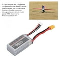 thumbnail image 3 of 11.1V 1500mAh 3S RC LiPo Battery, 45C LiPo Battery Pack with  Mechanism, A Grade Cells for RC Drone FPV Racing Quadcopter Helicopter RC Models, AWG Silicone Wire and PP Aluminum, 3 of 7