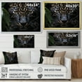 thumbnail image 4 of Designart "Captivating Leopard In Candid Jungle I" Animals Leopard Floater Framed Canvas Art Print, 4 of 5
