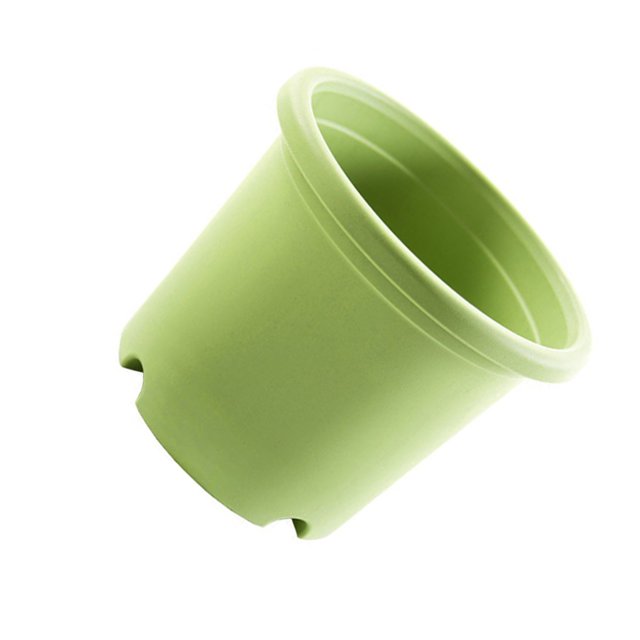 Toystoory Maceta de plástico para Control de raíces, galón, rosa, jardín suculento, maceta para vivero, agujeros de drenaje, decoración Jardín y Patio 175 mm/verde 1.5L