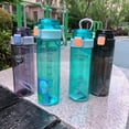 thumbnail image 4 of Taotanxi 26Oz Sky Blue Water Bottle Without Straw Wide Mouth, Autoseal Bpa Free Leakproof Clear Bottle Has Handle, Easy Carried, Suit School Office Gym Yoga Sports Etc., 4 of 6
