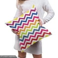 thumbnail image 4 of Ambesonne Colorful Fabric by the Yard Upholstery, Rainbow Chevron Fun, 5 Yards, Multicolor, 4 of 4