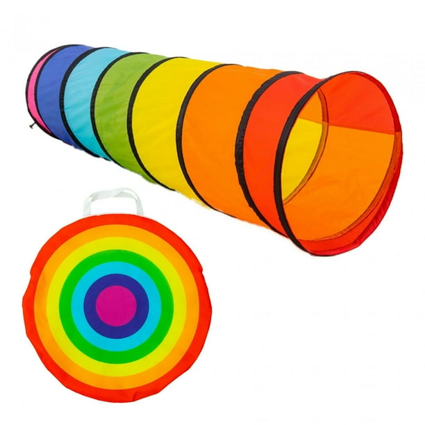 Túnel de juegos para niños, juego de tienda de campaña multicolor plegable, juguete para niños, túnel, tienda de campaña para perros y gatos, interior Con bolso de mano