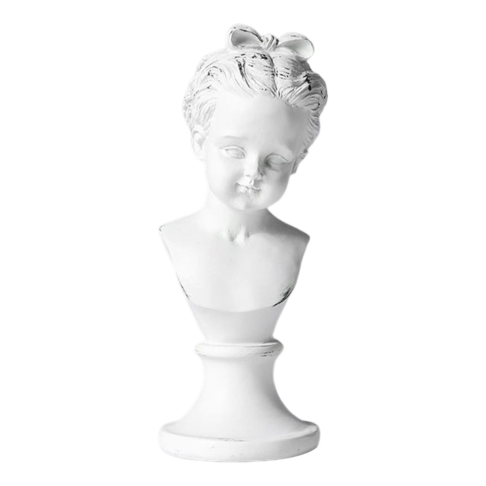 Girl Statue Modern Collectible Resin Craft Art Sculpture Girl Figurine