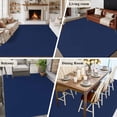 thumbnail image 6 of Navy Blue Large Area Rugs for Bedroom Living Room, Soft Non Slip Carpet Bedside Rug, Modern Pure Navy Blue Rectangular Floor Cover Kitchen Accent Rug 5'x8' for Dining Room/Office, 6 of 9