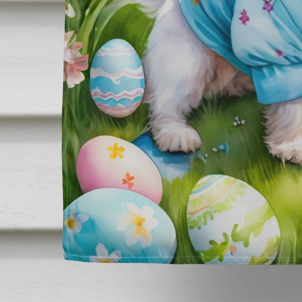 Maltese Easter Egg Hunt House Flag 28 in x 40 in