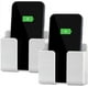 thumbnail image 2 of CEI&BPY 2 soportes para teléfono montado en la pared, soporte para teléfono con autoadhesivo. Soporte de teléfono para ducha/carga. Compatible con iPhone y Android (2 unidades, color blanco), 2 of 4