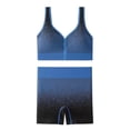 thumbnail image 3 of HBGVBA 2 Piece Yoga Outfits Set,Active Wear Suits for Women,Solid Color Summer Outdoor Running Yoga Cami Top Supportive Sports Bra Shorts Set, 3 of 4