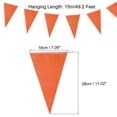 thumbnail image 2 of 1 Pcs 50 Feet Orange Pennant Banner Flags String Triangle Hanging for Festive, Wedding, Birthday Party Decorations, 2 of 6