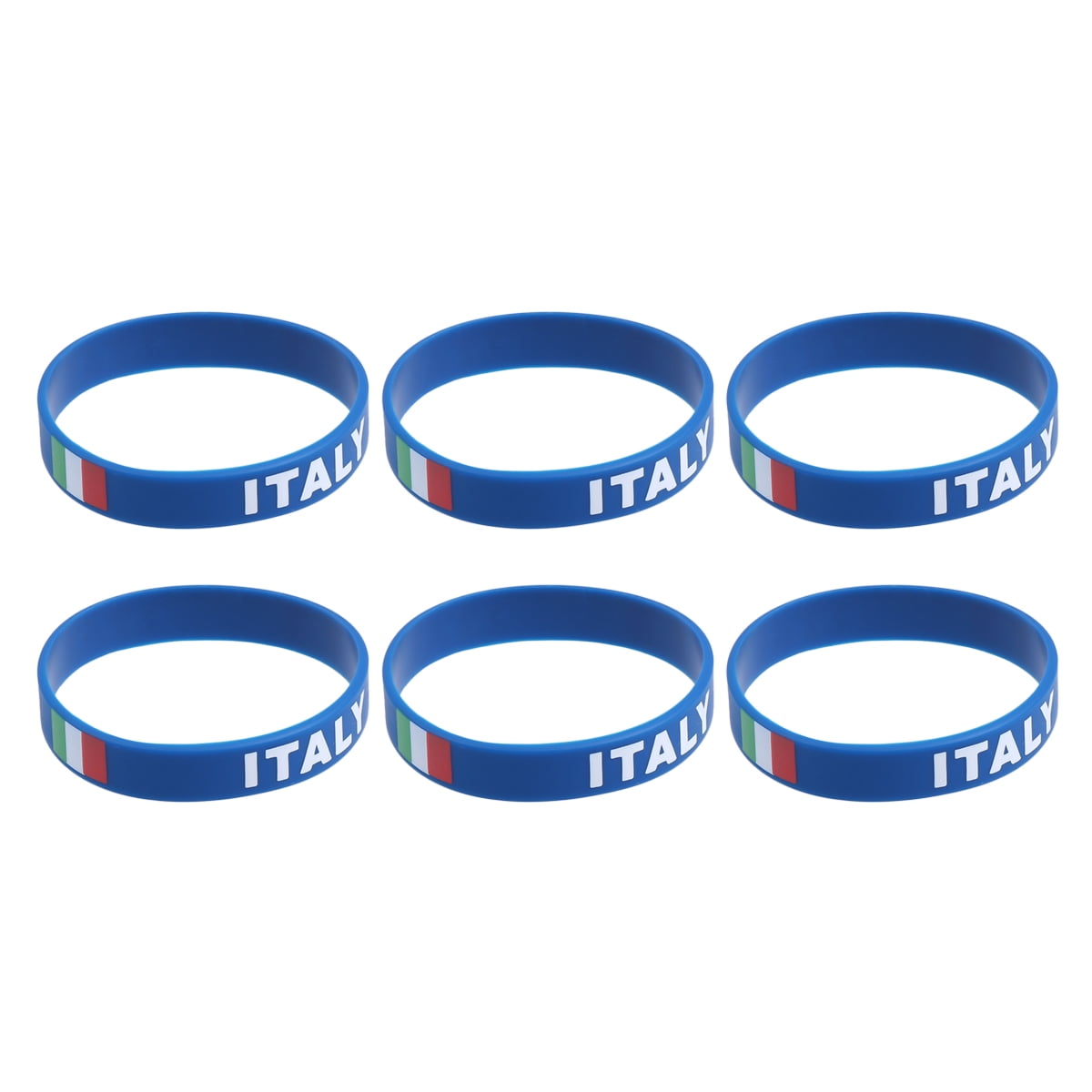 Kids Play LIOOBO Silicone Bracelet with France Flag Blue,10 pcs France Flag Rubber Wristbands Party Favors,Football Match Games Sports Bracelet for Sports Teams 