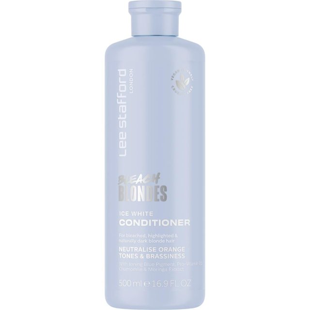 Acondicionador Lee Stafford Bleach Blondes Ice White 500 ml